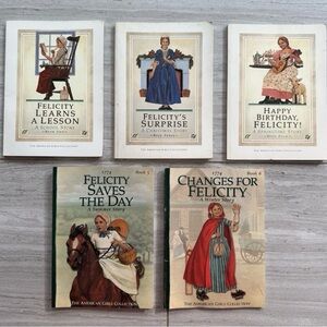 American Girls Collection Felicity Book Lot - Books 2, 3, 4, 5, and 6